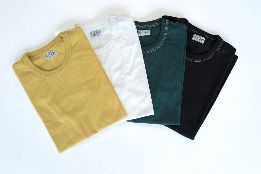 The Flat Head 9oz Loopwheeled '22FW Version Plain Tee