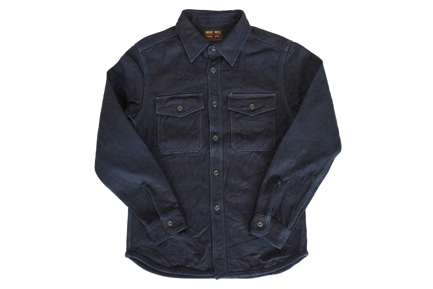 UES 15OZ INDIGO DYED ULTRA HEAVYWEIGHT DUCK CANVAS JACKETED SHIRT