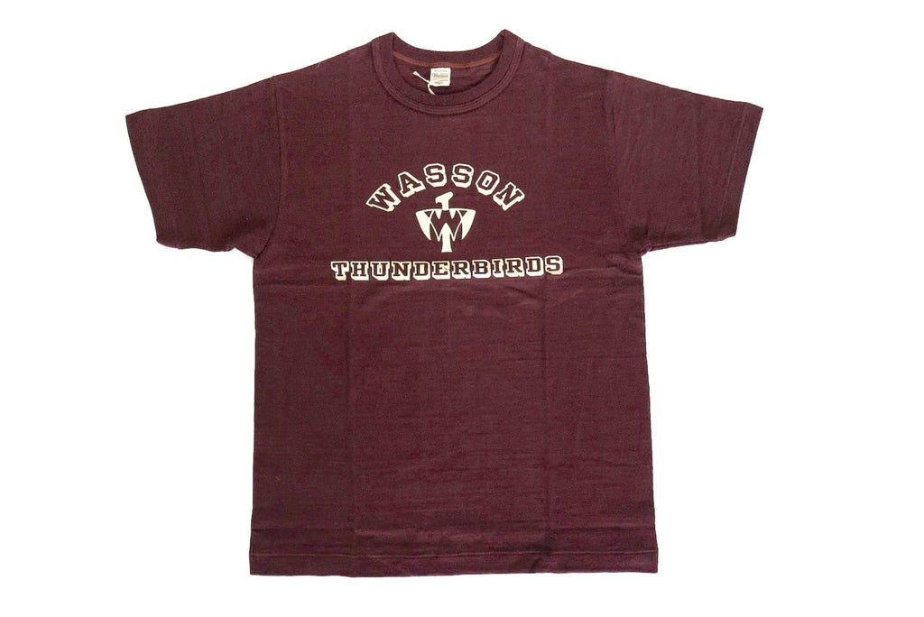 Warehouse "Thunderbirds" 'Bamboo Textured' Tee (Burgundy)