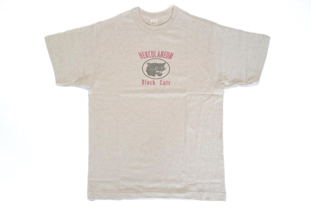 Warehouse "Black Cats" 'Bamboo Textured' Tee (Oatmeal)