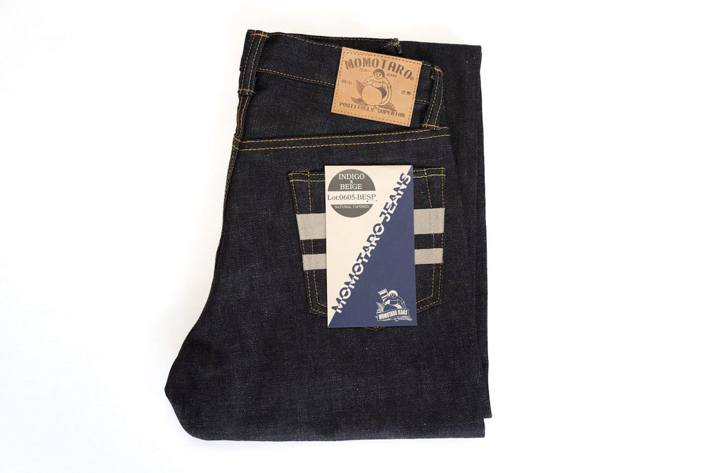 Momotaro 18oz 'Indigo X Beige' 0605-BESP Denim (Straight Tapered Fit)