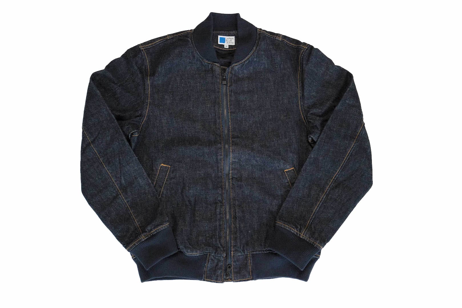 Japan Blue Indigo Dyed Denim Bomber Jacket - CORLECTION