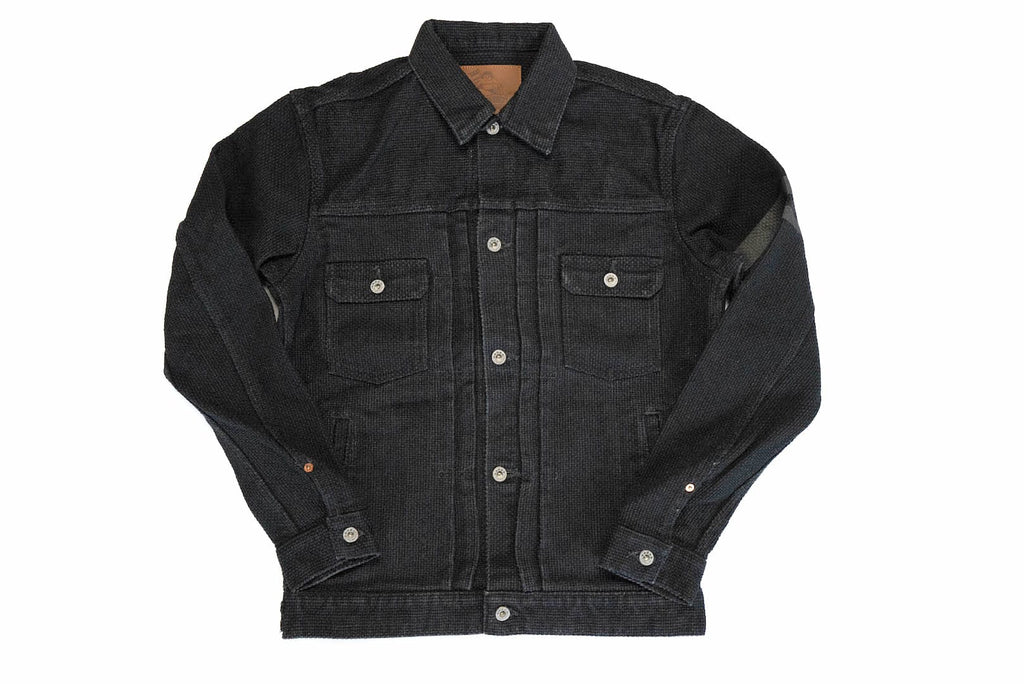 MOMOTARO HEAVYWEIGHT SASHIKO MODIFIED TYPE 2 JACKET (BLACK)