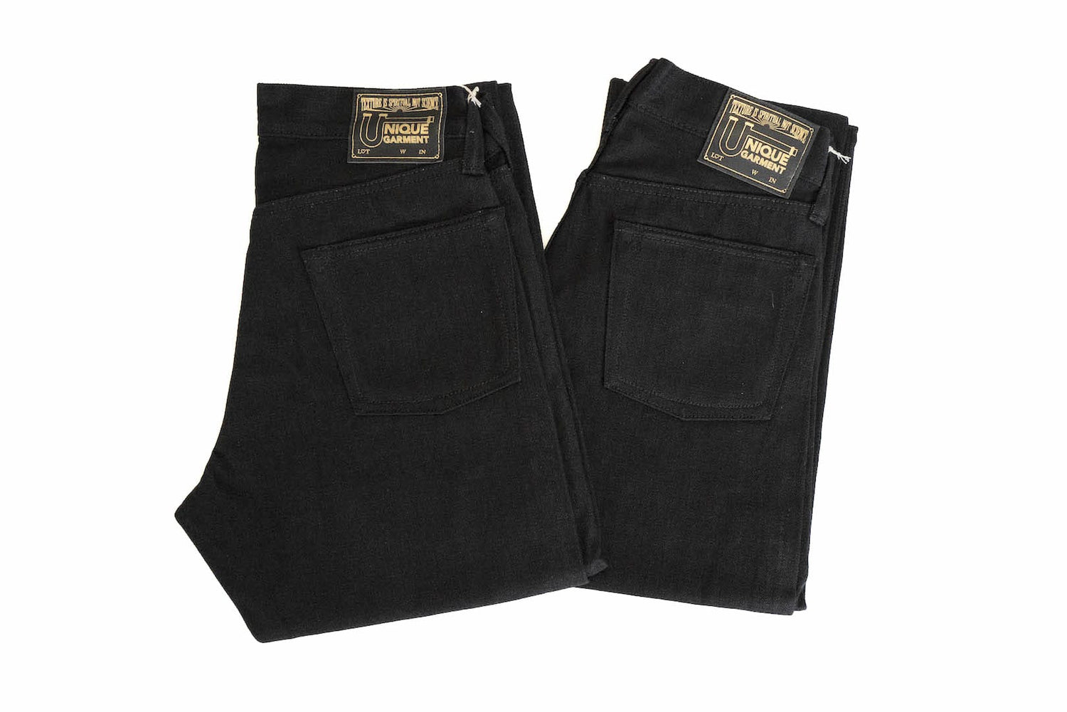 Unique Garment 1001B 14oz 'Before Dawn' Black Denim