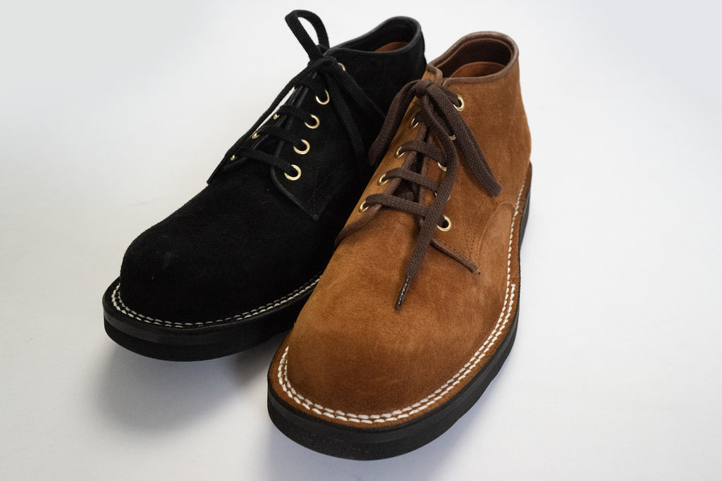 THE FLAT HEAD 'KUDU' SUEDE OXFORD SHOES