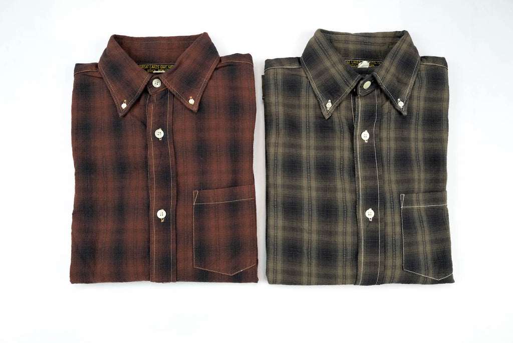 FREEWHEELERS 8OZ OMBRE CHECK SHIRT