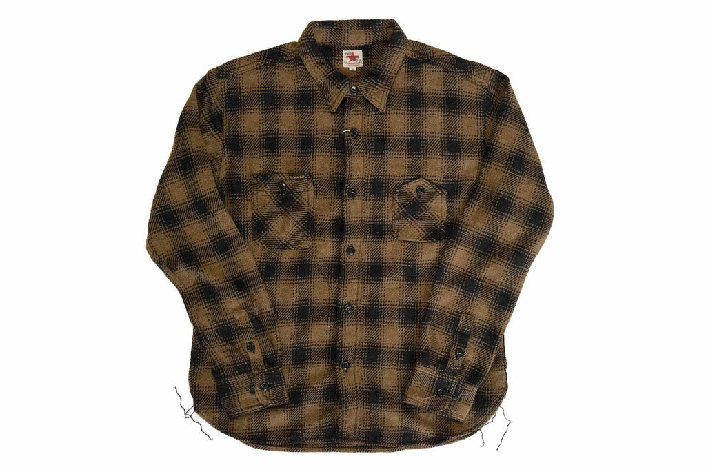 The Strike Gold 12oz Buffalo Check Flannel Early Workshirt