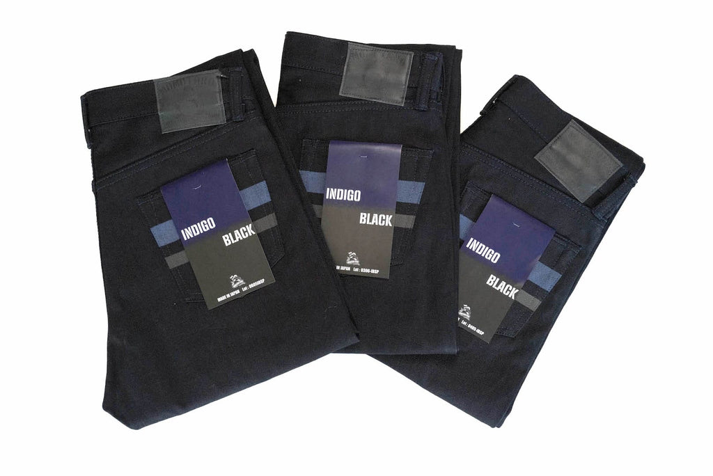 Momotaro 15.7oz 'Indigo X Black' IBSP Denim