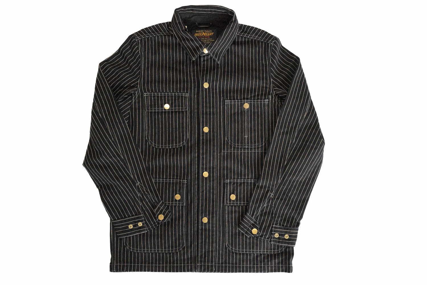 Iron Heart 12oz Wabash Chore Jacket (Black)