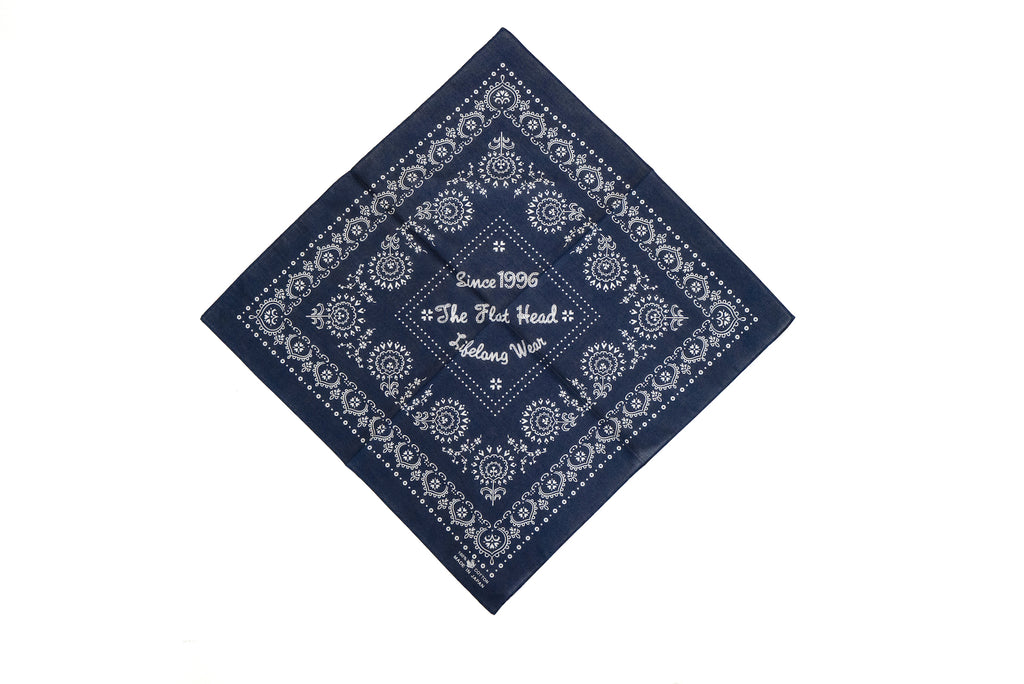 The Flat Head "Lifelong Wear" Bandana (Indigo)