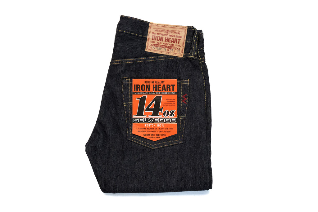 Iron Heart 14oz 777SBR-14 14oz Broken Twill Denim (Super Slim Tapered fit)