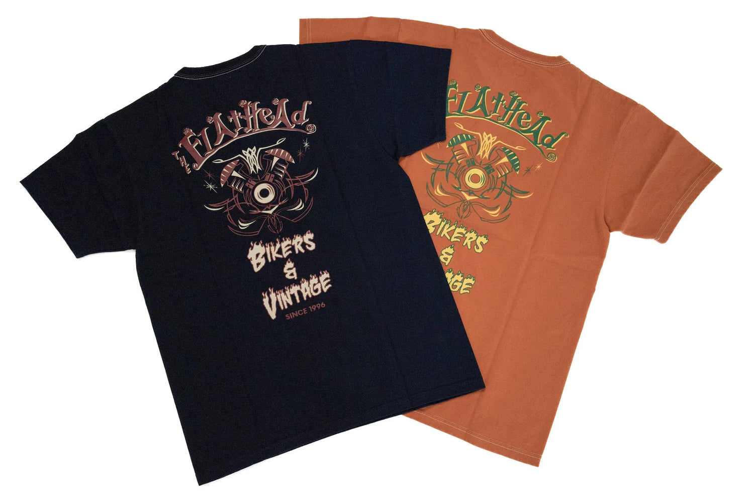 The Flat Head 9oz "Bikes & Vintage" Loopwheeled Tee