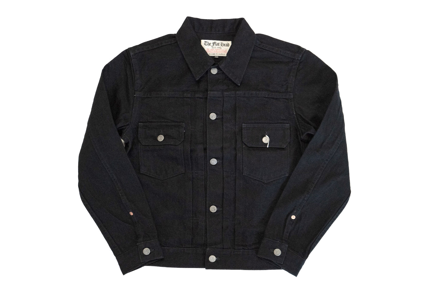 The Flat Head 14.5oz 50s Type 2 Denim Jacket (Black) - CORLECTION