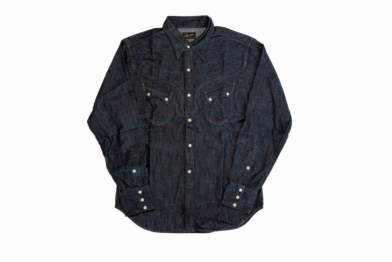 Stevenson Overall Co. 'Cody' 6.5oz Denim Western Shirt (Indigo)