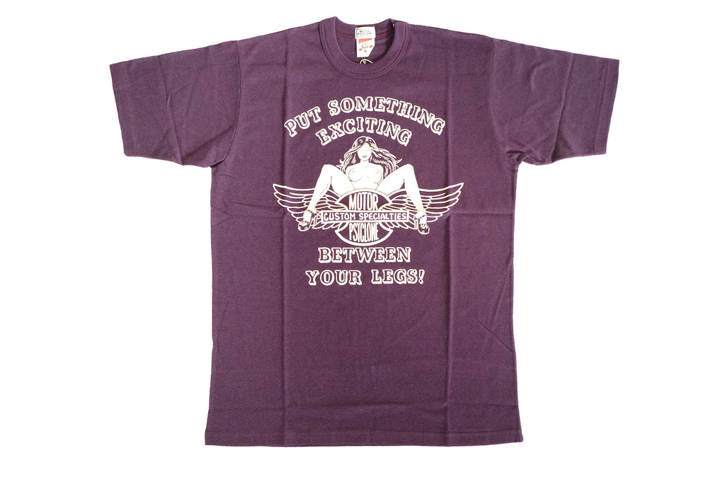 Freewheelers "Temptation" Loopwheeled Tee (Plum Crazy)