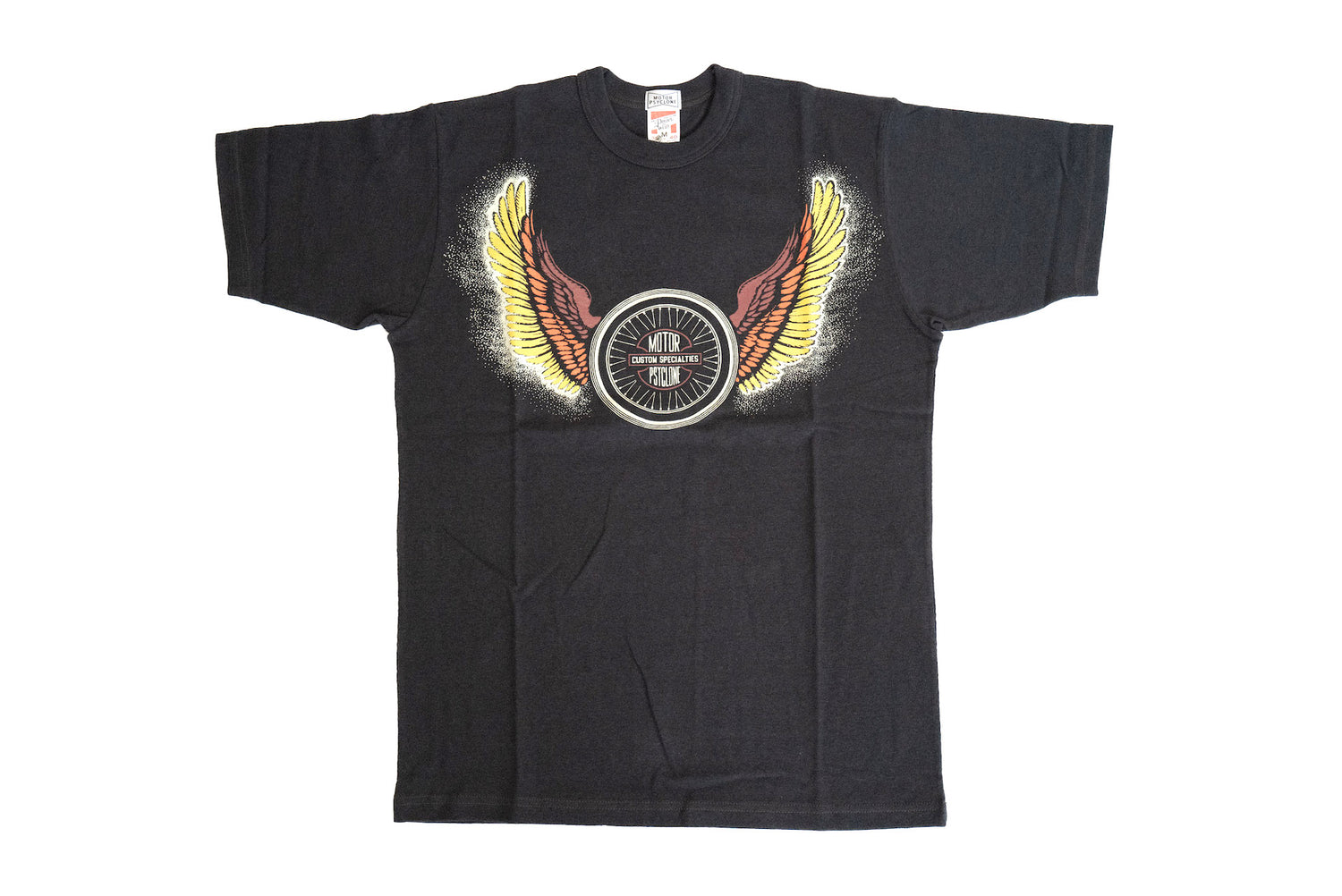 Freewheelers 'WINGED WHEEL' Loopwheeled Tee (Shady Black)