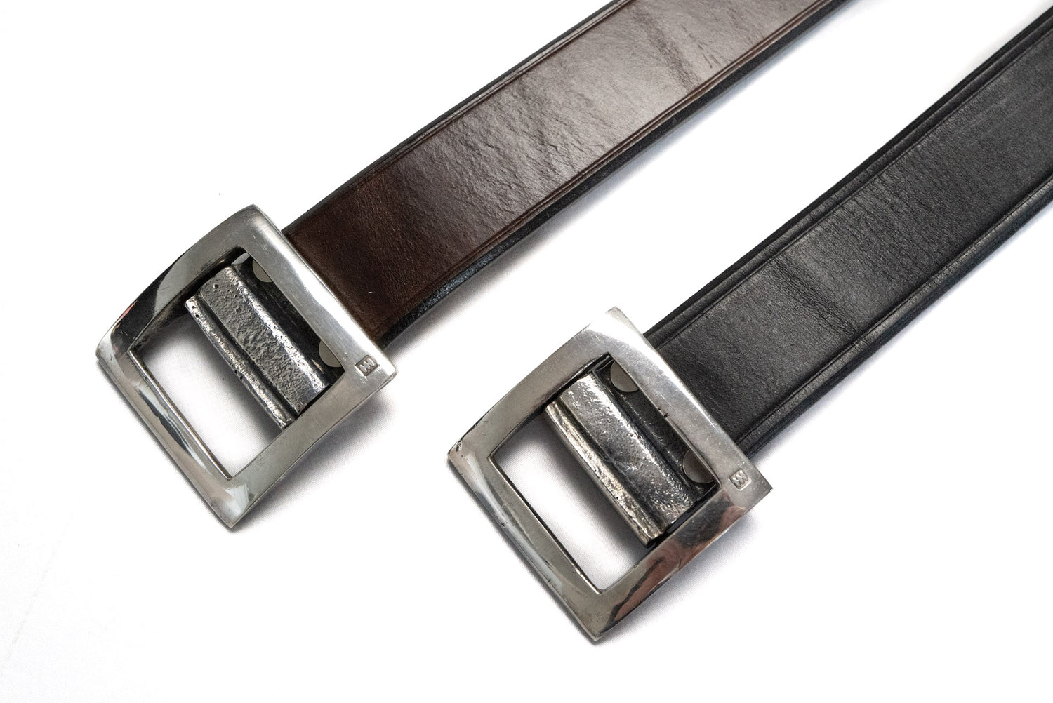 Cramp by Ikenohata Ginkawaten "Pinless" Saddle Cowhide Belts