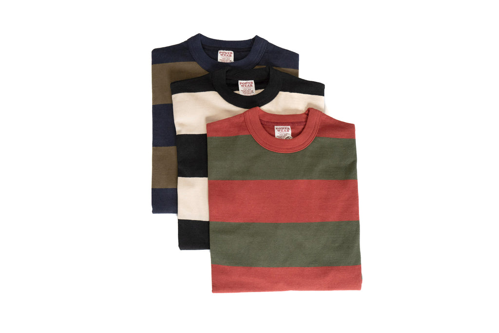 Freewheelers 6.5oz "Horizontal Striped" L/S Border Tee