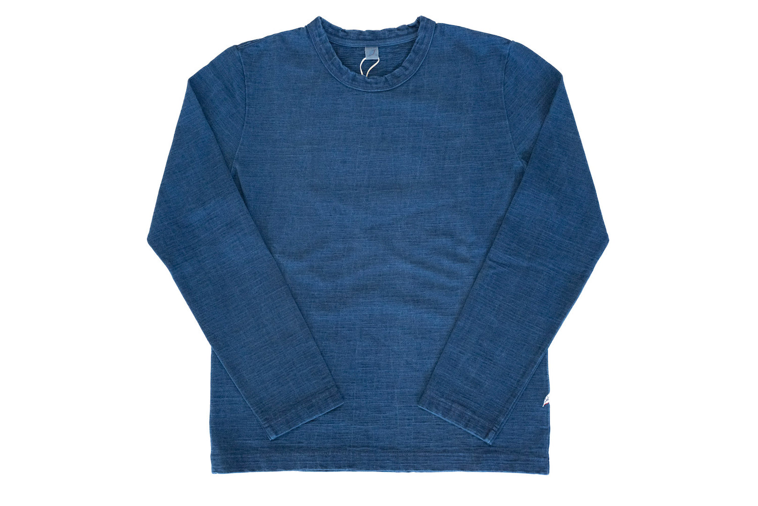 PURE BLUE JAPAN 8OZ NATURAL INDIGO DYED "SLUB YARN" L/S TEE