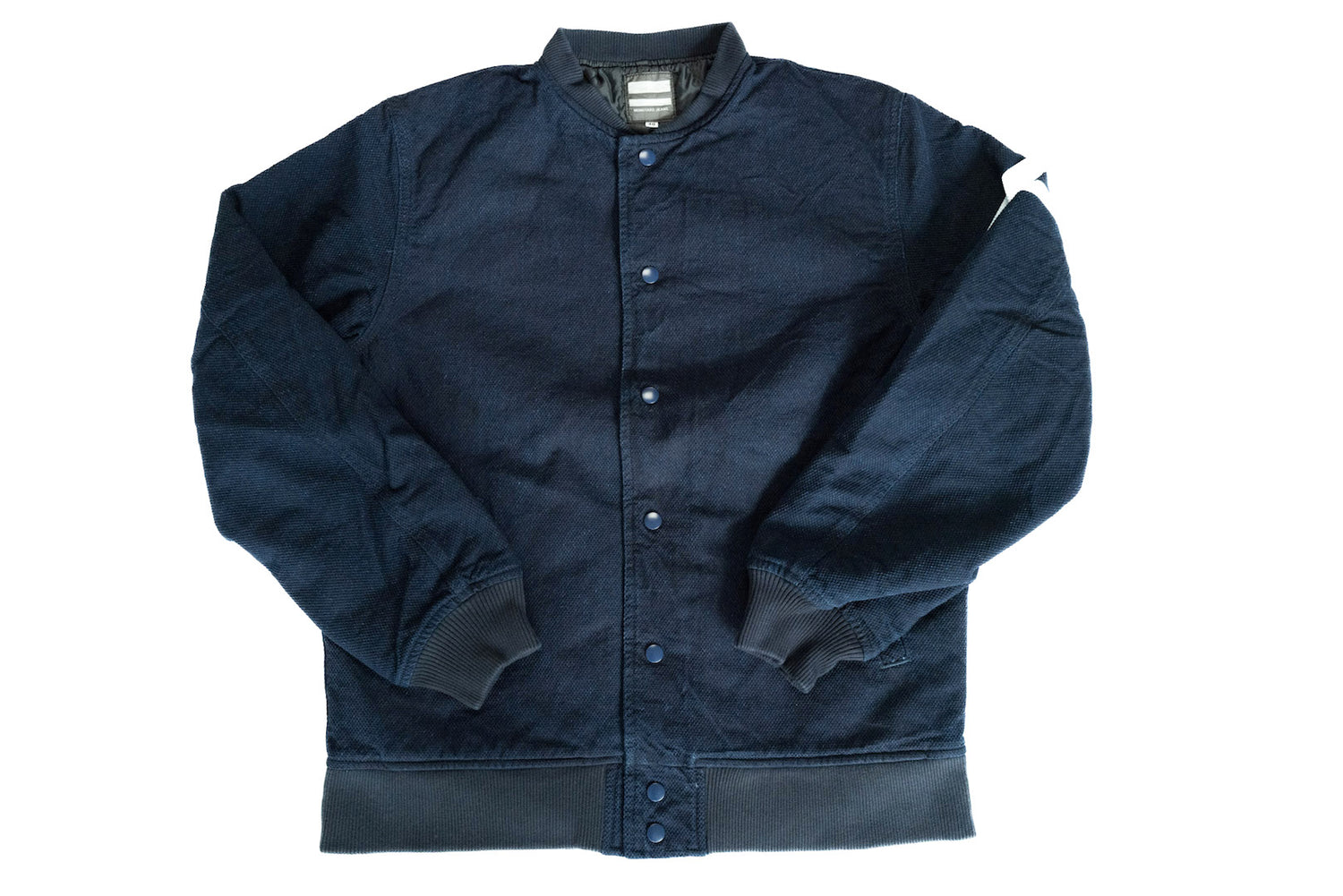 MOMOTARO INDIGO DYED SASHIKO STADIUM JACKET