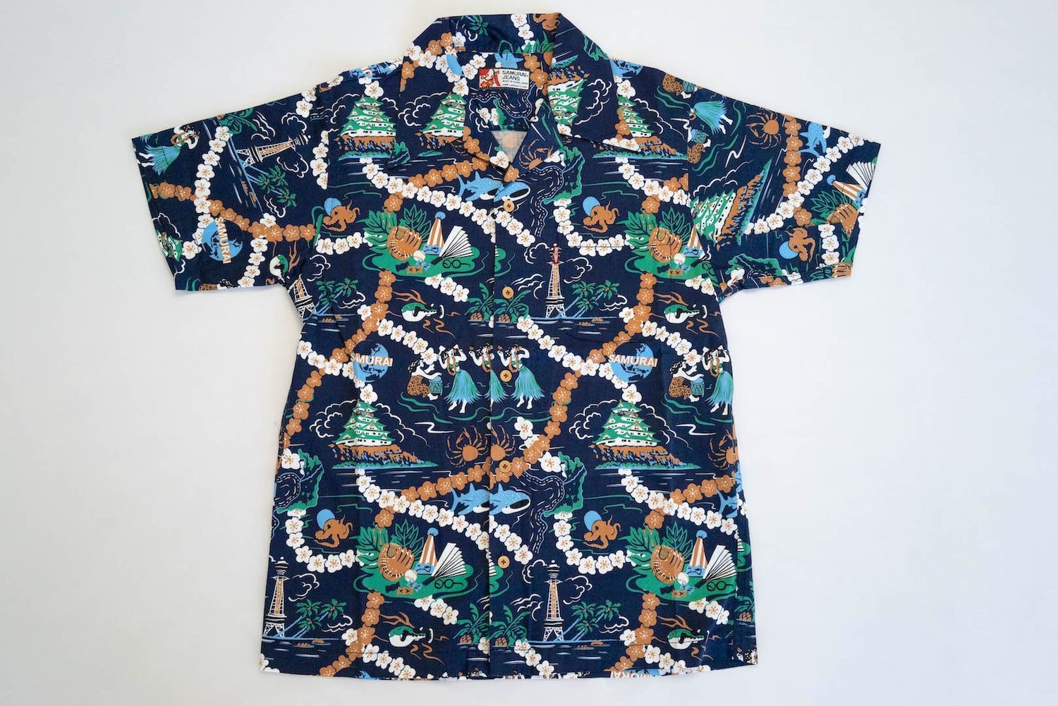 SAMURAI "OSAKA TOWN" S/S HAWAII SHIRT