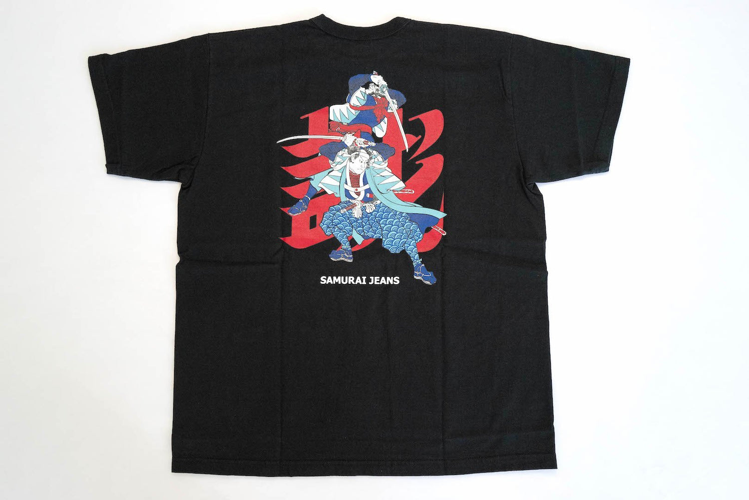 SAMURAI 6.7OZ "SHINSENGUMI" LOOPWHEELED TEE (BLACK)