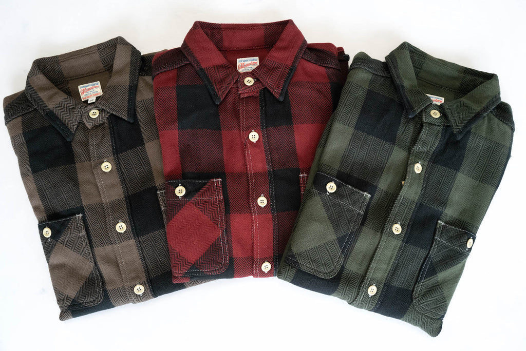 MOMOTARO HEAVYWEIGHT HBT FLANNEL CHECK WORKSHIRT