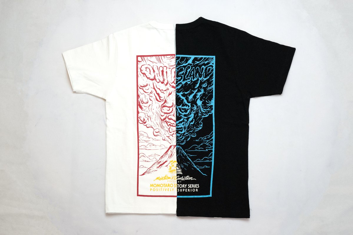 MOMOTARO X CORLECTION 7OZ "ONI-ISLAND" TUBULAR TEE