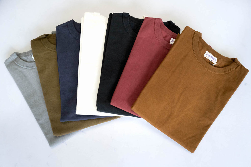 UNIQUE GARMENT 7OZ 'AIRY' PLAIN LOOPWHEEL TEE