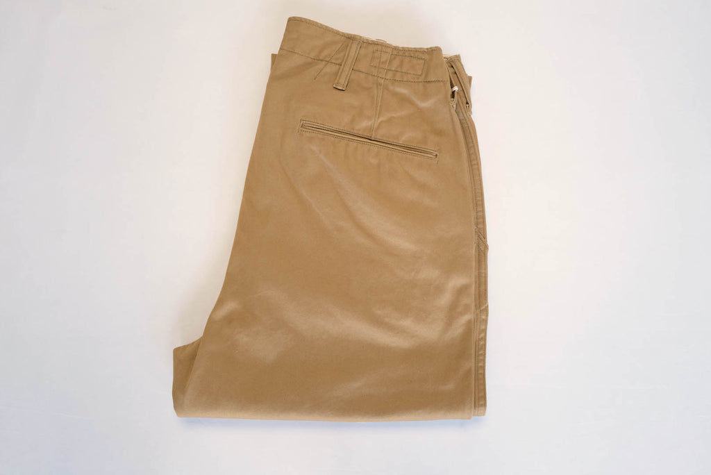 FREEWHEELERS "M-1941" WEAPON TWILL TROUSERS (CAMEL)