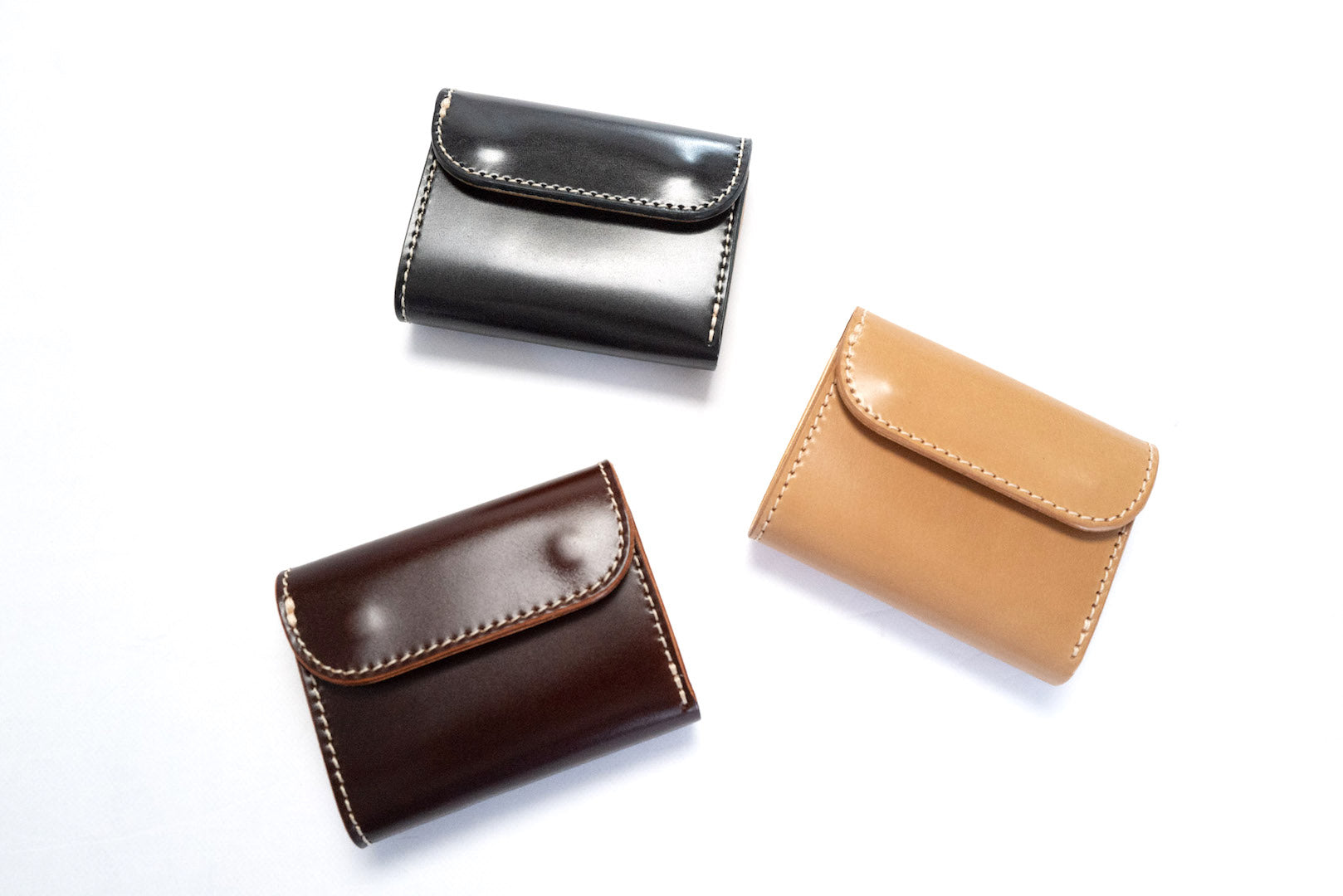 OPUS BY ACCEL COMPANY 'SHINKI CORDOVAN' MINI WALLETS (LIMITED