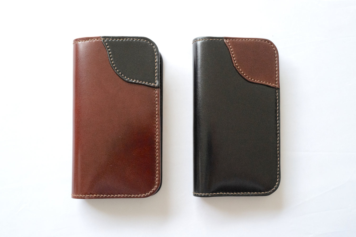 THE FLAT HEAD CORDOVAN SIZE MEDIUM IPHONE WALLET