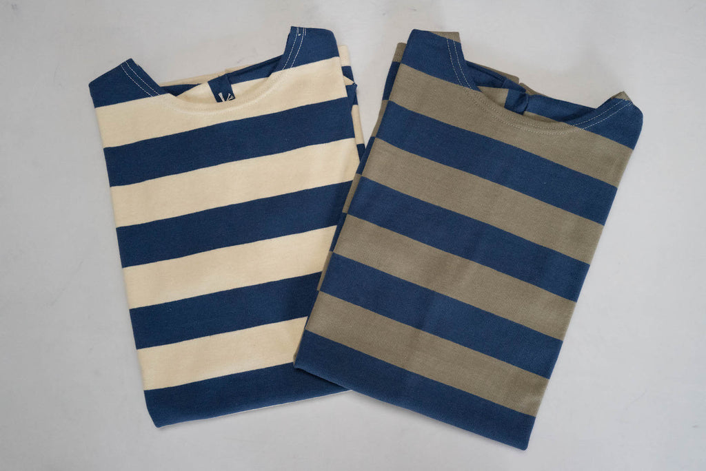 WAREHOUSE 7OZ KNITTED BORDER TEE