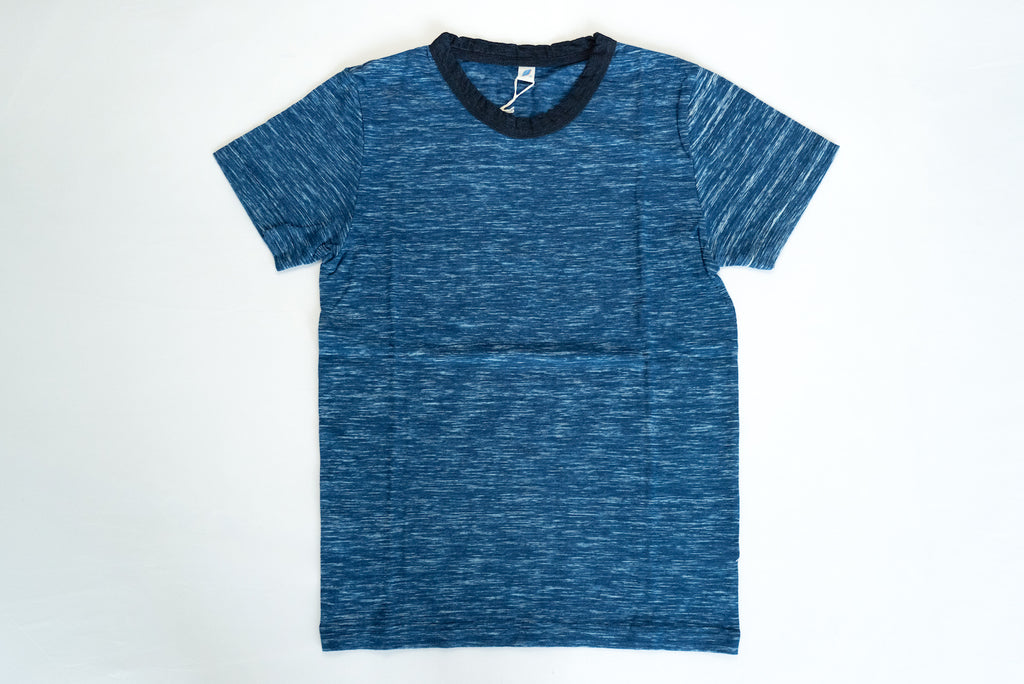 PURE BLUE JAPAN 6.5OZ INDIGO KASURI TEE