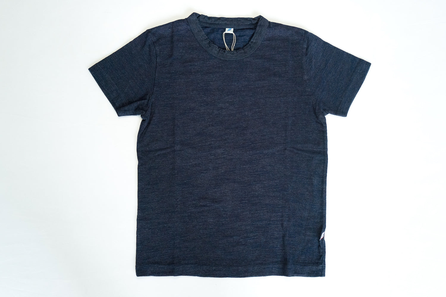 PURE BLUE JAPAN 7OZ "SLUB YARN" PLAIN TEE