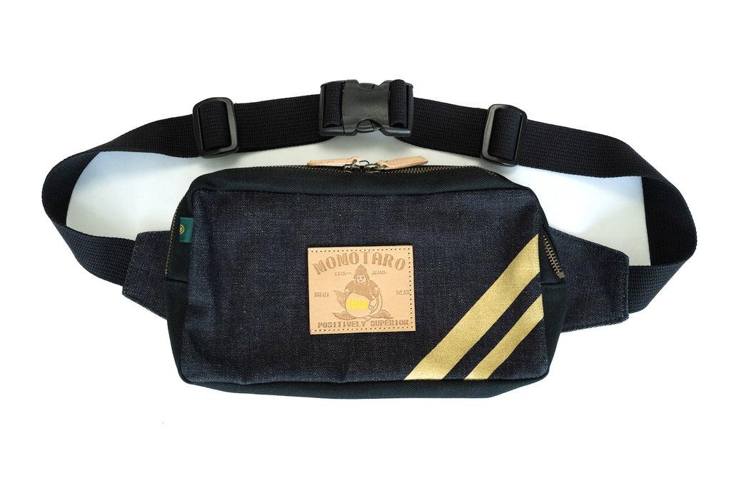 MOMOTARO '15TH ANNIVERSARY' 15OZ BROKEN TWILL DENIM SHOULDER BAG