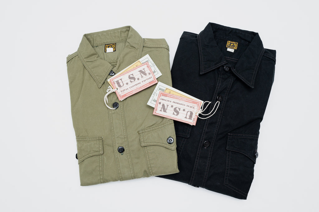 FREEWHEELERS '19 VERSION "WEATHER PARAFFIN" C.P.O JACKETED SHIRT