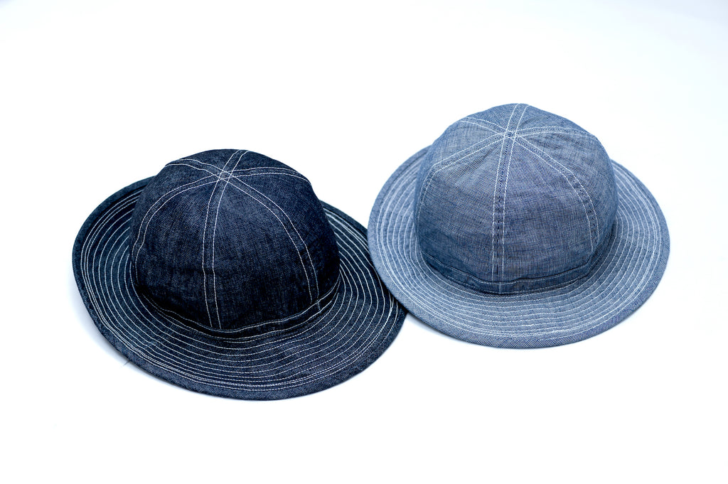 FULL COUNT 7OZ INDIGO PIN ARMY HAT