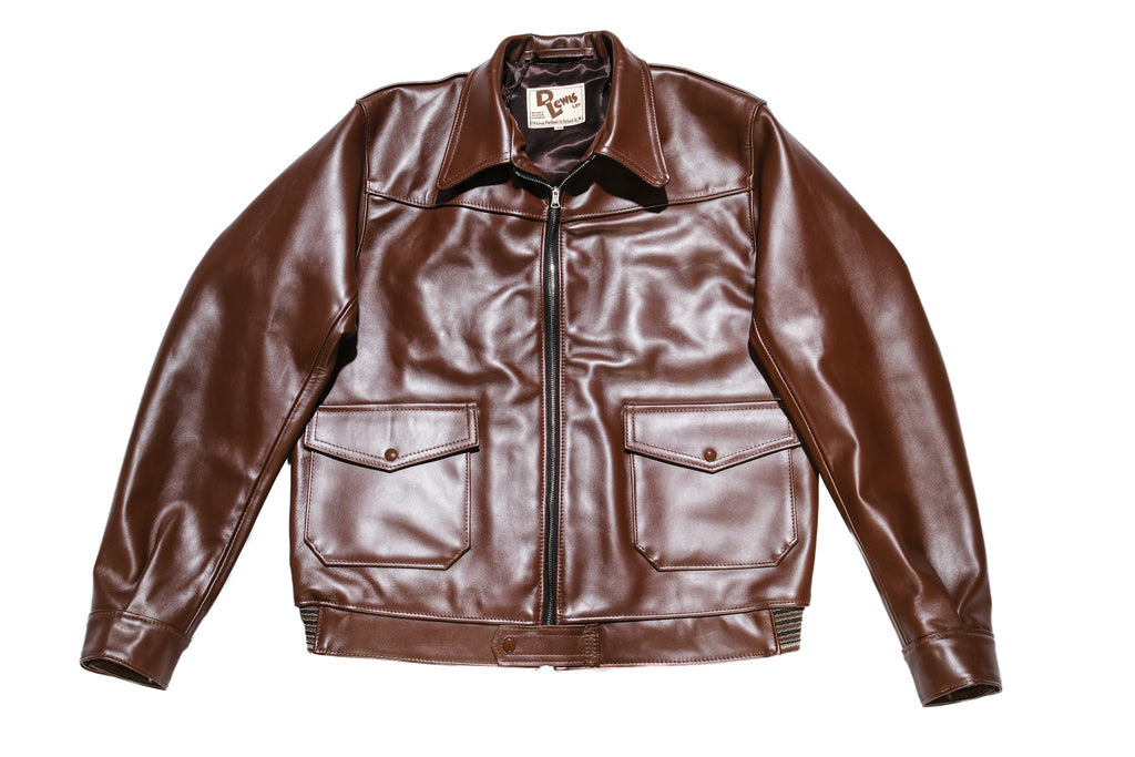 Lewis Leathers NO.386 “Lumber” Horsehide Jacket (Brown)