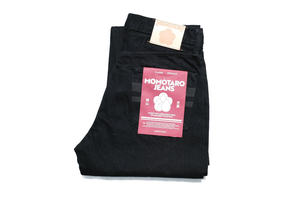 MOMOTARO JEANS 15.7oz "Black GTB" #Z101 Denim (Classic Straight fit)