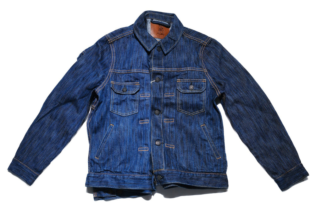Pure Blue Japan 14.5oz Indigo Dyed “Waterfall” Type 2 Denim Jacket