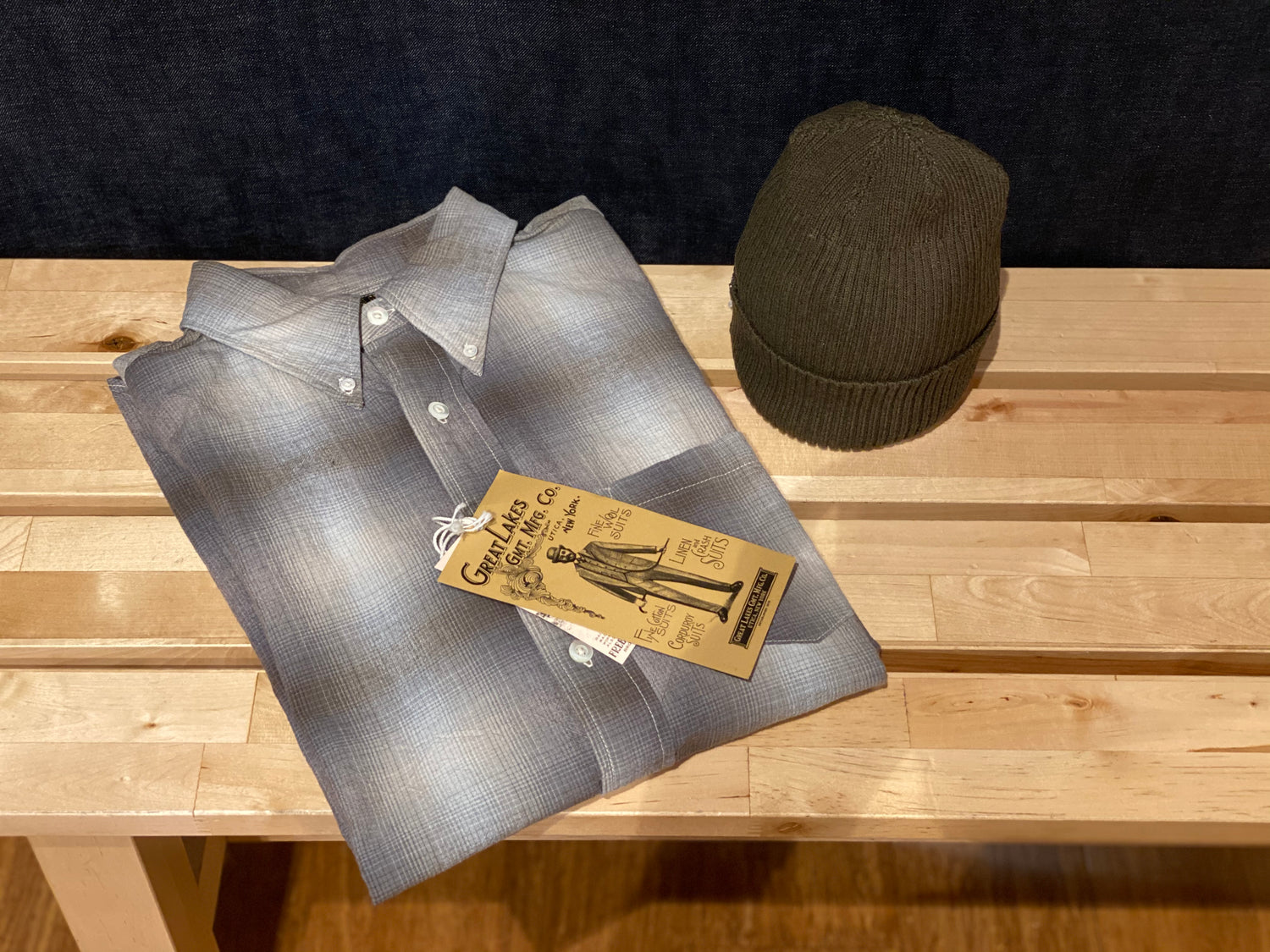 FREEWHEELERS 9OZ "BOULDER" OMBRE CHECK PULLOVER B.D SHIRT