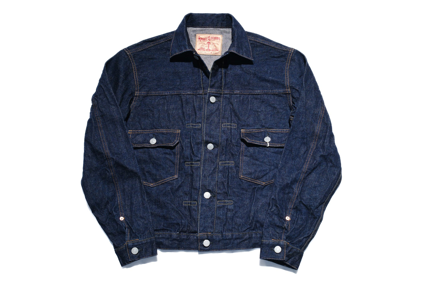 RAGGY CLOTHING 14oz Indigo Dyed “Mild-Nep” Type 2 Denim Jacket
