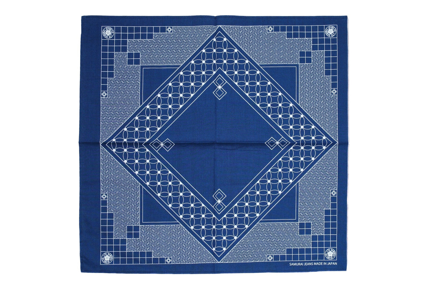 Samurai “SHIPPO” Selvage Bandana (Indigo)
