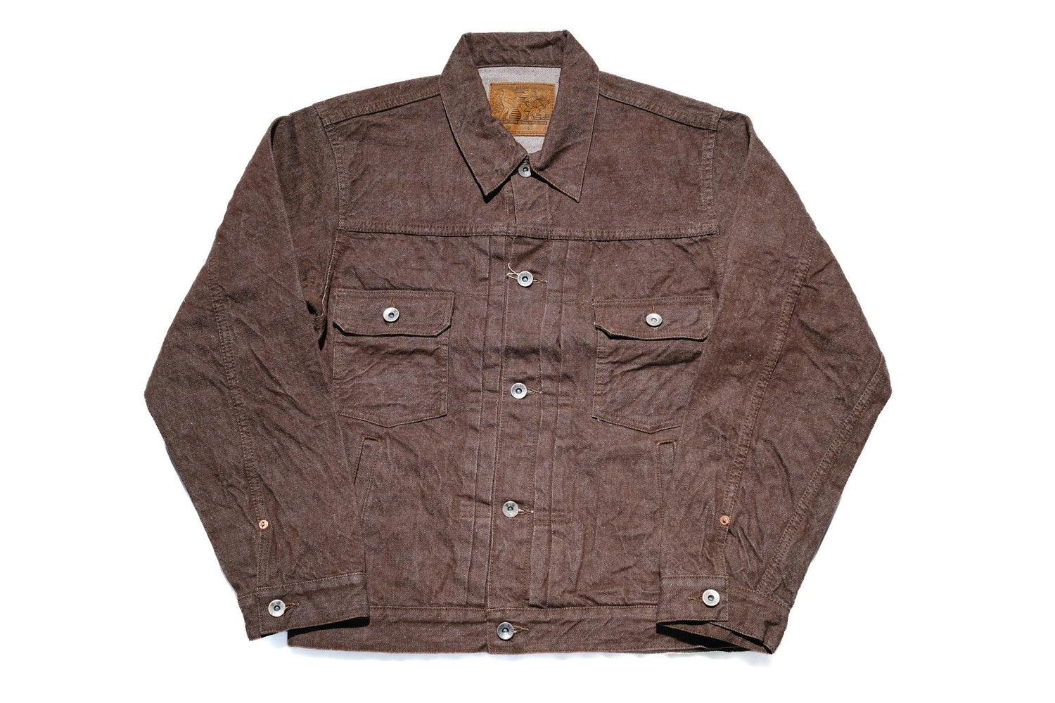 Samurai 15oz “Kanoko Brown” Modified Type 2 Denim Jacket