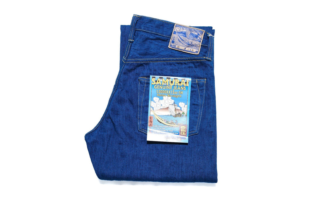 Samurai 15oz “Waves of Indigo” S3000XX15oz-SH Denim (Relaxed Straight fit)