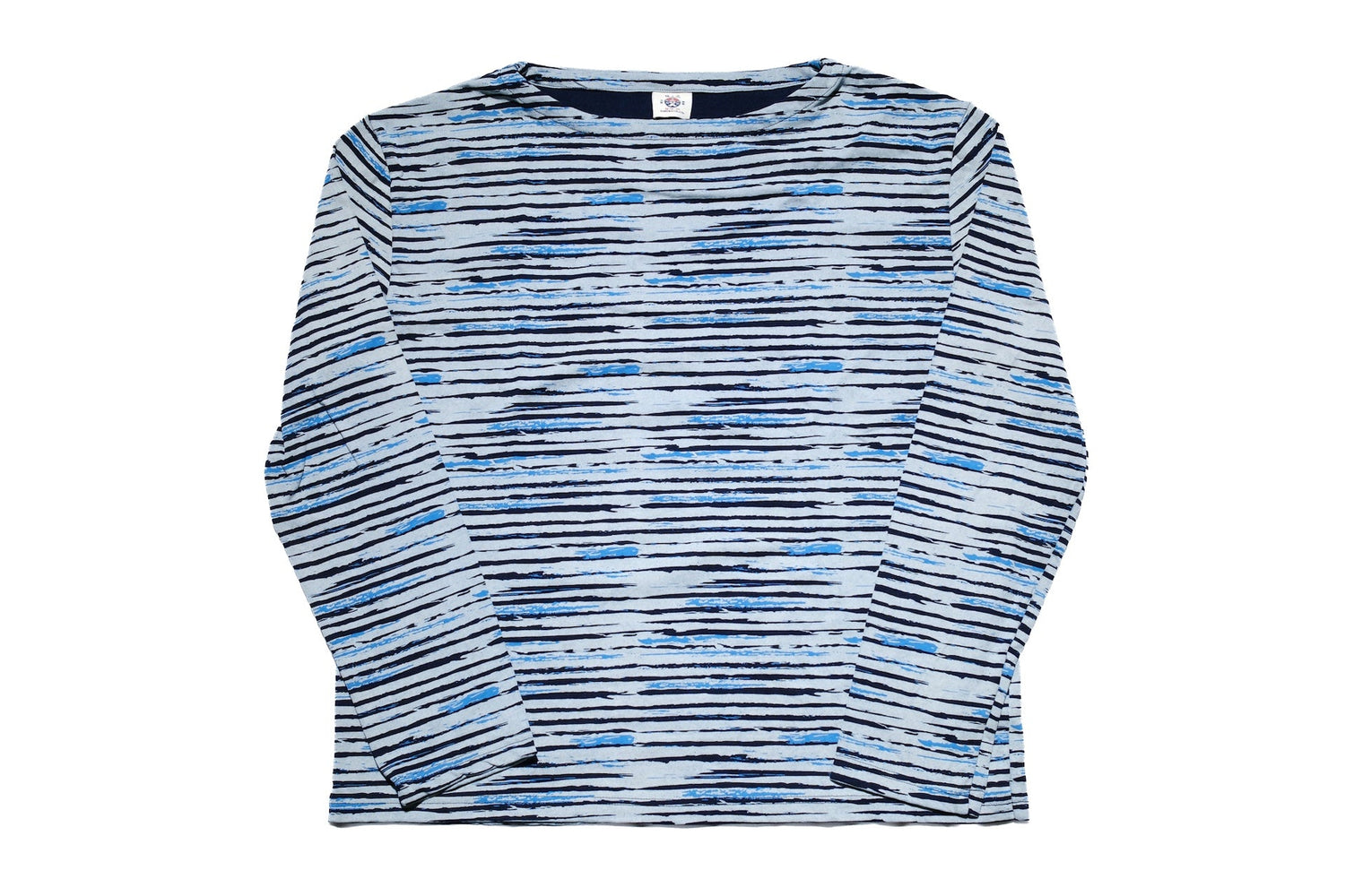 Samurai 6oz Indigo Dyed “Aizome Drift” L/S Border Tee