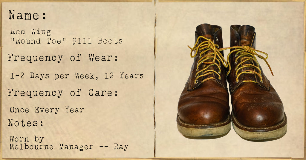 FILE 036: Red Wing "Round Toe" 9111 Boots -- 12 Years of Wear