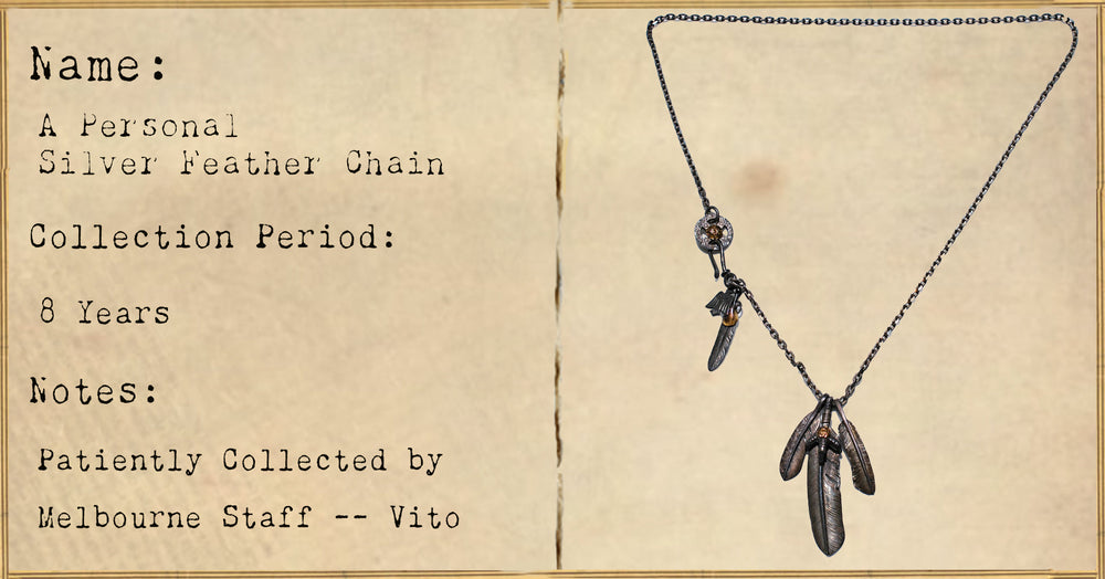 FILE 039: A Personal Silver Feather Chain -- 8 Years.
