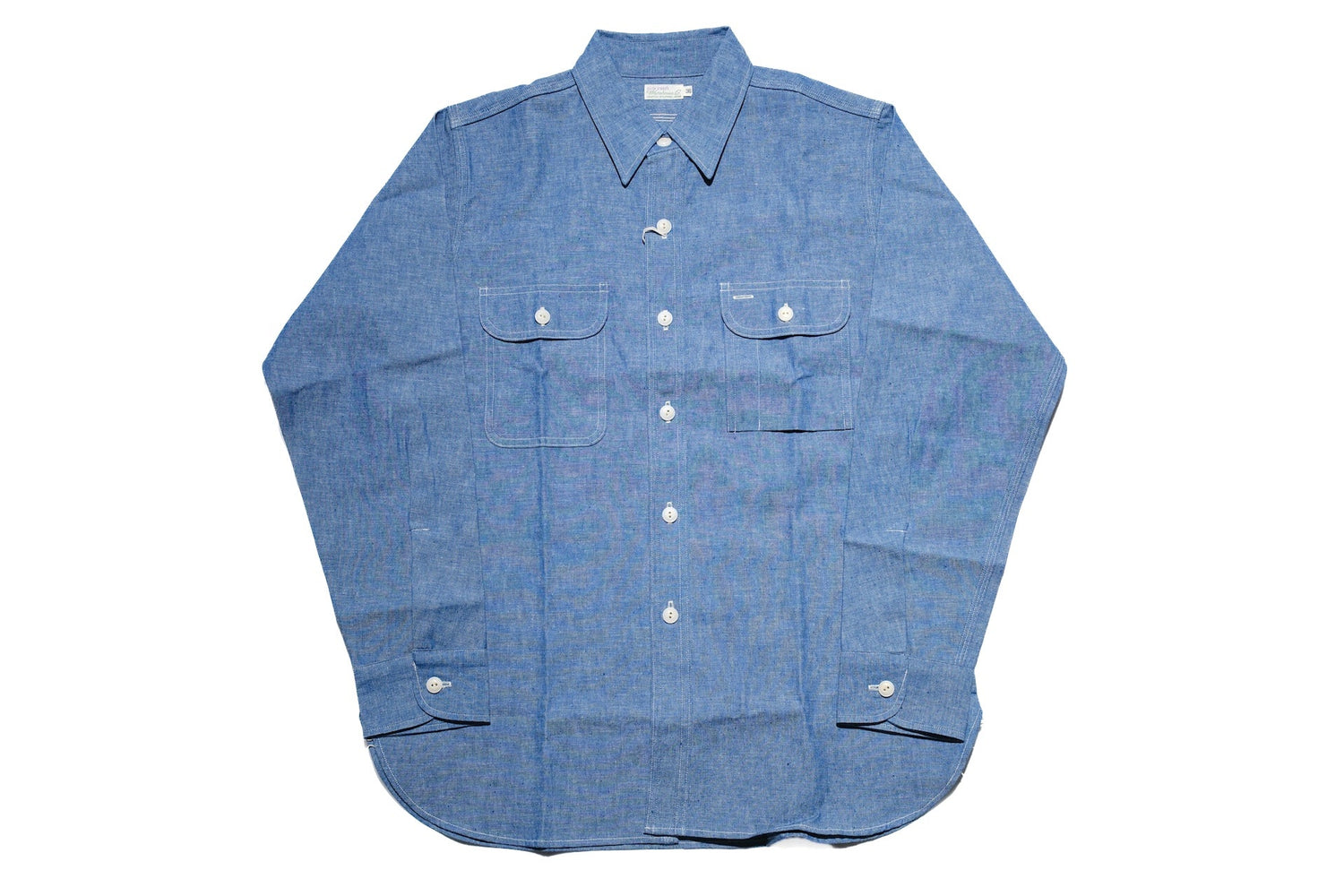 Warehouse Co. 6oz Selvage Chambray "BIG YANK" Work-shirt (Indigo)